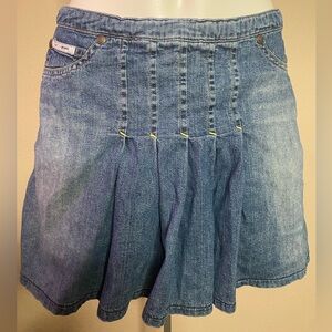 YOUnique jeans pleated distressed denim mini skirt 7
